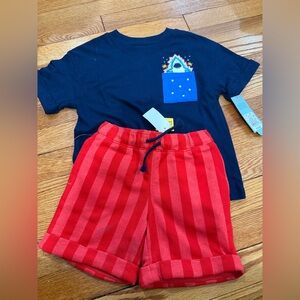 Cat & Jack Toddler Shark Matching Set 4T Brand New With Tags